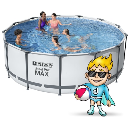 Basen ogrodowy stelażowy 396x122cm Bestway 18w1