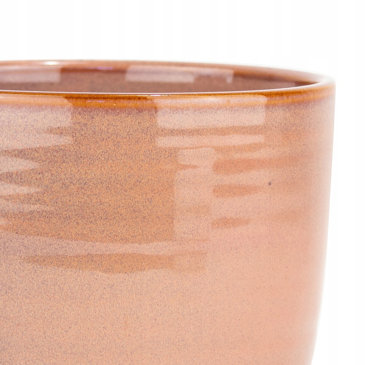 DONICZKA NA STORCZYKA KWIATY BALKON 12cm różowa ceramiczna skandynawska