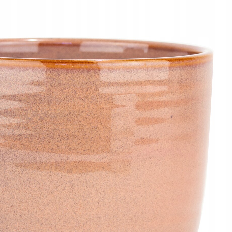 DONICZKA NA STORCZYKA KWIATY BALKON 12cm różowa ceramiczna skandynawska