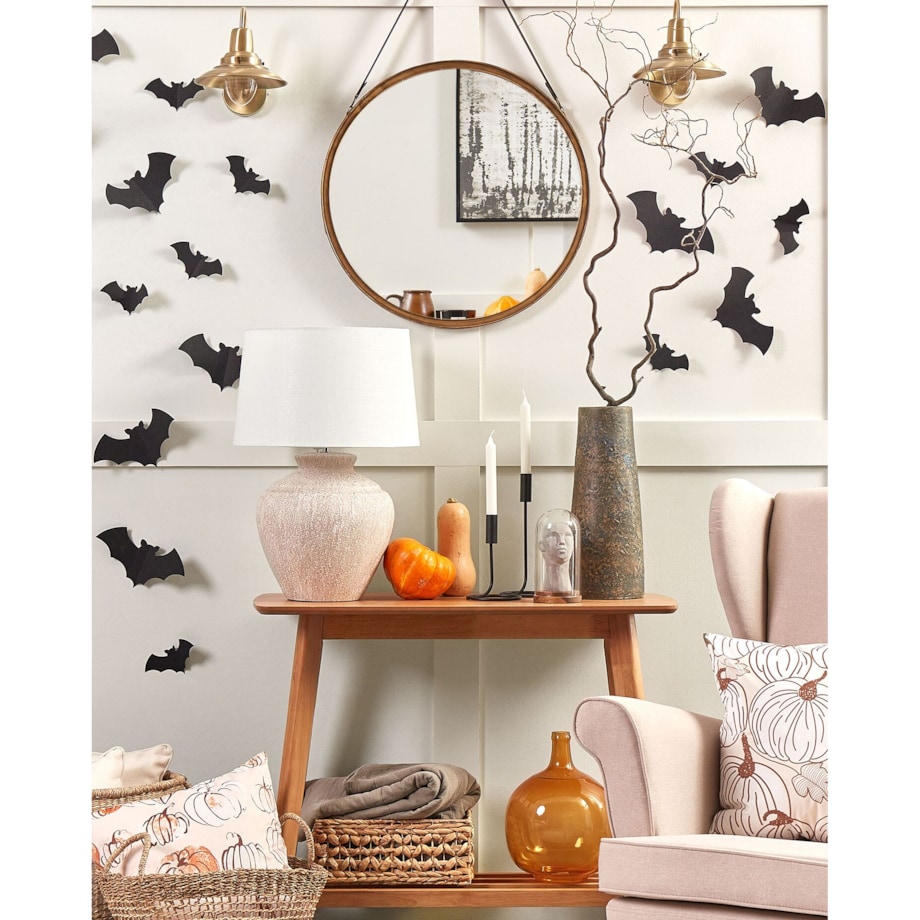 Zestaw 2 świeczników żelazny czarny BUNYU