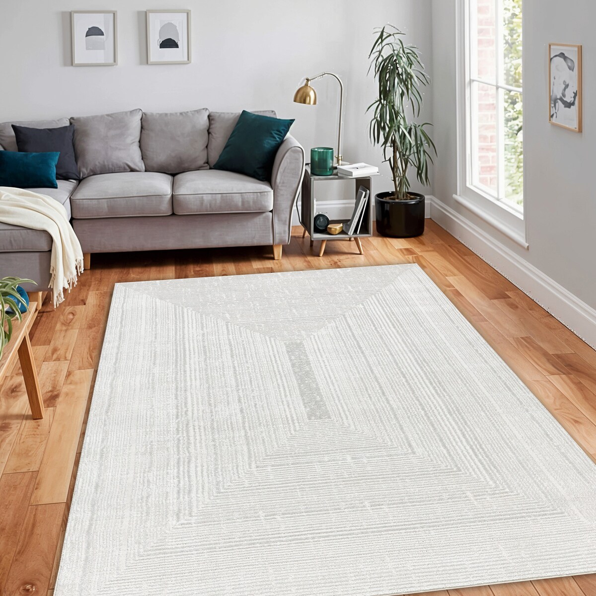 Dywan BALANCE 8788 krem - Geometryczny, 80x150 cm