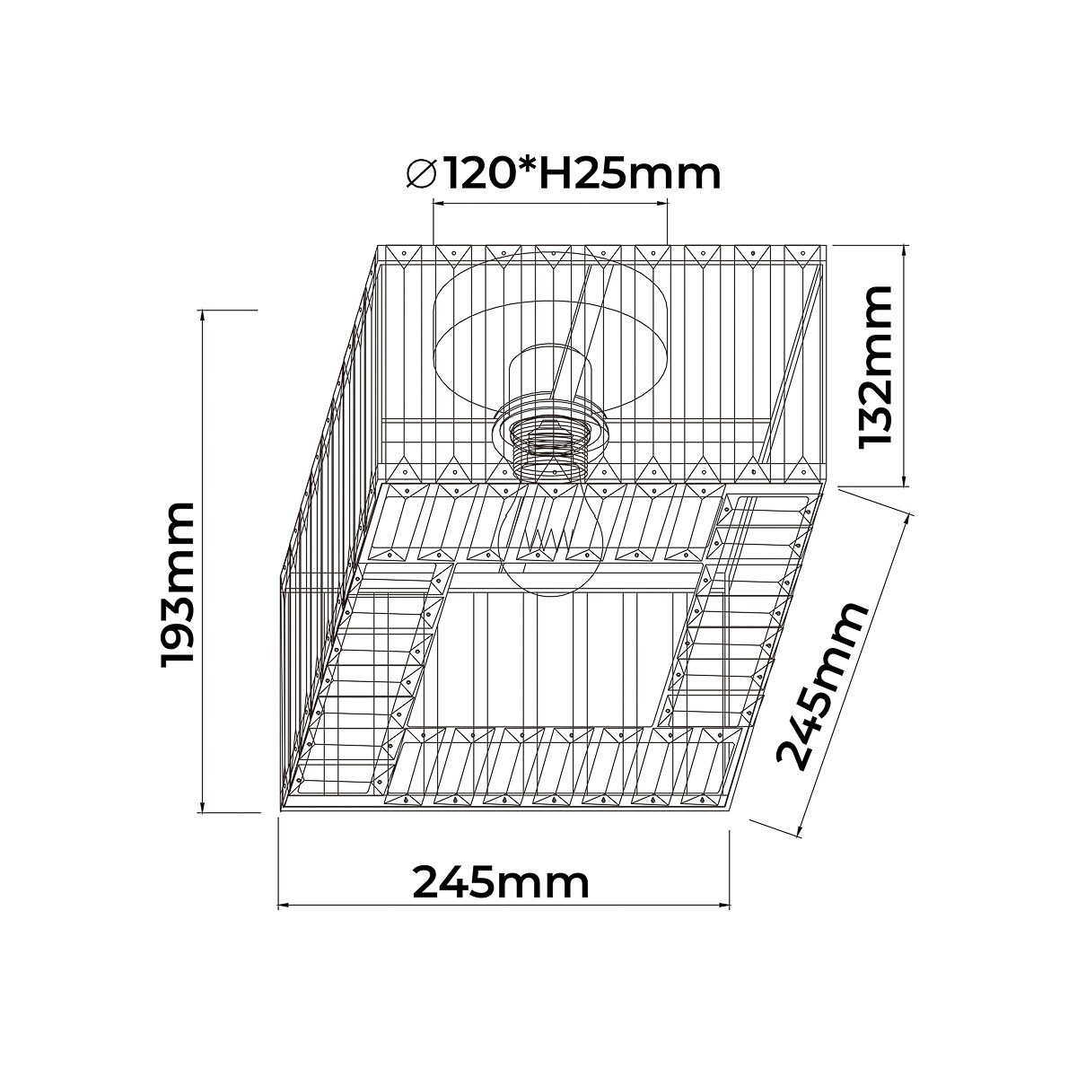 Plafon Light Prestige Vetro chrom 1 x E27 1 szt.