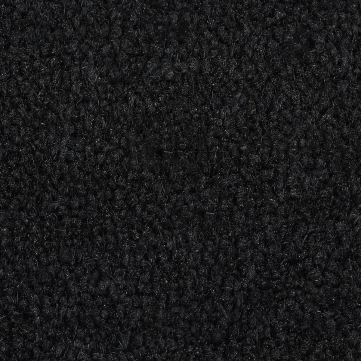 vidaXL Wycieraczka, czarna, półokrągła, 60x90 cm, włókno kokosowe