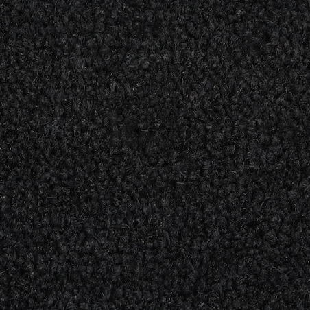 vidaXL Wycieraczka, czarna, półokrągła, 60x90 cm, włókno kokosowe