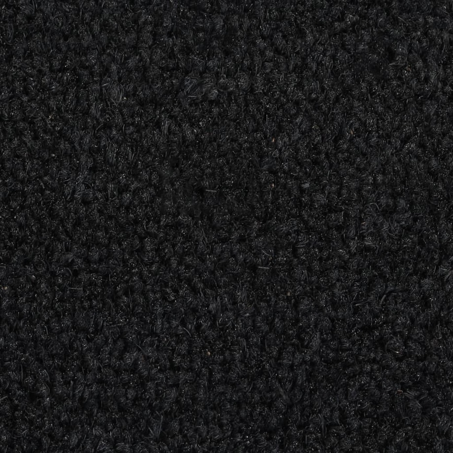 vidaXL Wycieraczka, czarna, półokrągła, 60x90 cm, włókno kokosowe