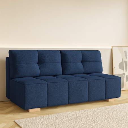 Kanapa LORA rozkładana bez boczków granatowa