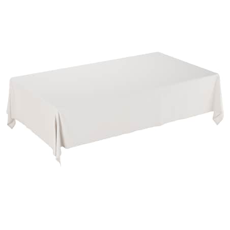 Obrus prostokątny 100 x 100 cm śmietankowy biały