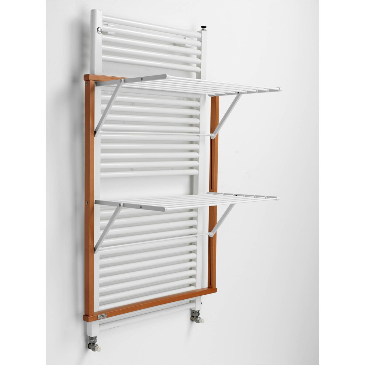 ARREDAMENTI KLAUS Suszarka na pranie na kaloryfer - 89 x 68 cm, Brązowy