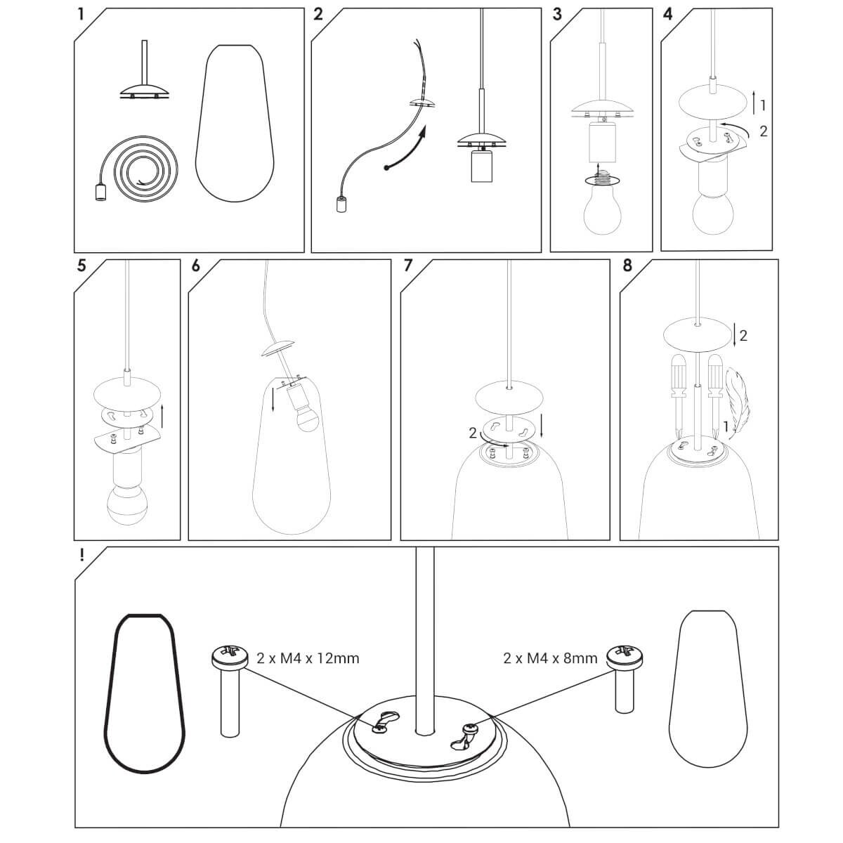 Szklany klosz Cameleon Pear M 10330 podłużny przeźroczysty