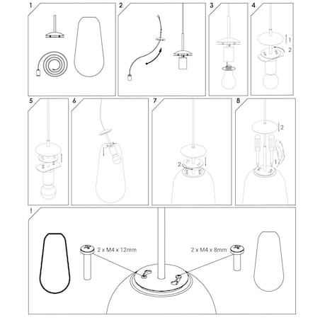 Szklany klosz Cameleon Pear M 10330 podłużny przeźroczysty