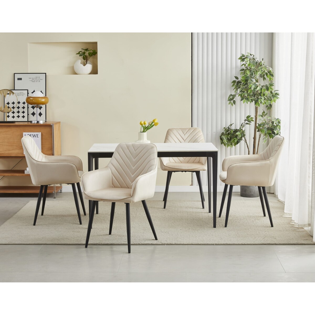 Krzesło Do Jadalni Kuchni Salonu Nana Beżowe