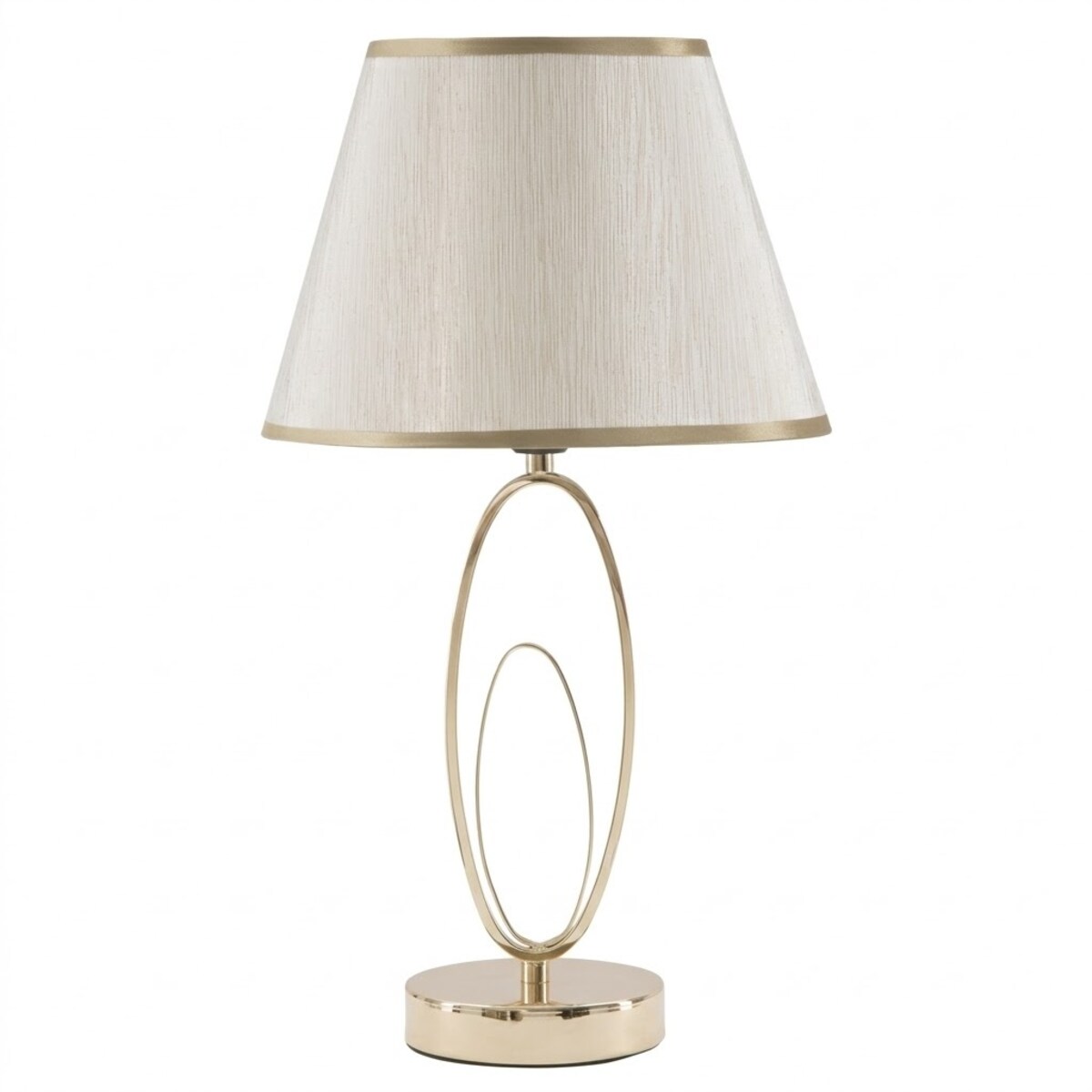 Lampa stołowa GLAM FLUSH, metalowa, złota, Ø 24x47 cm