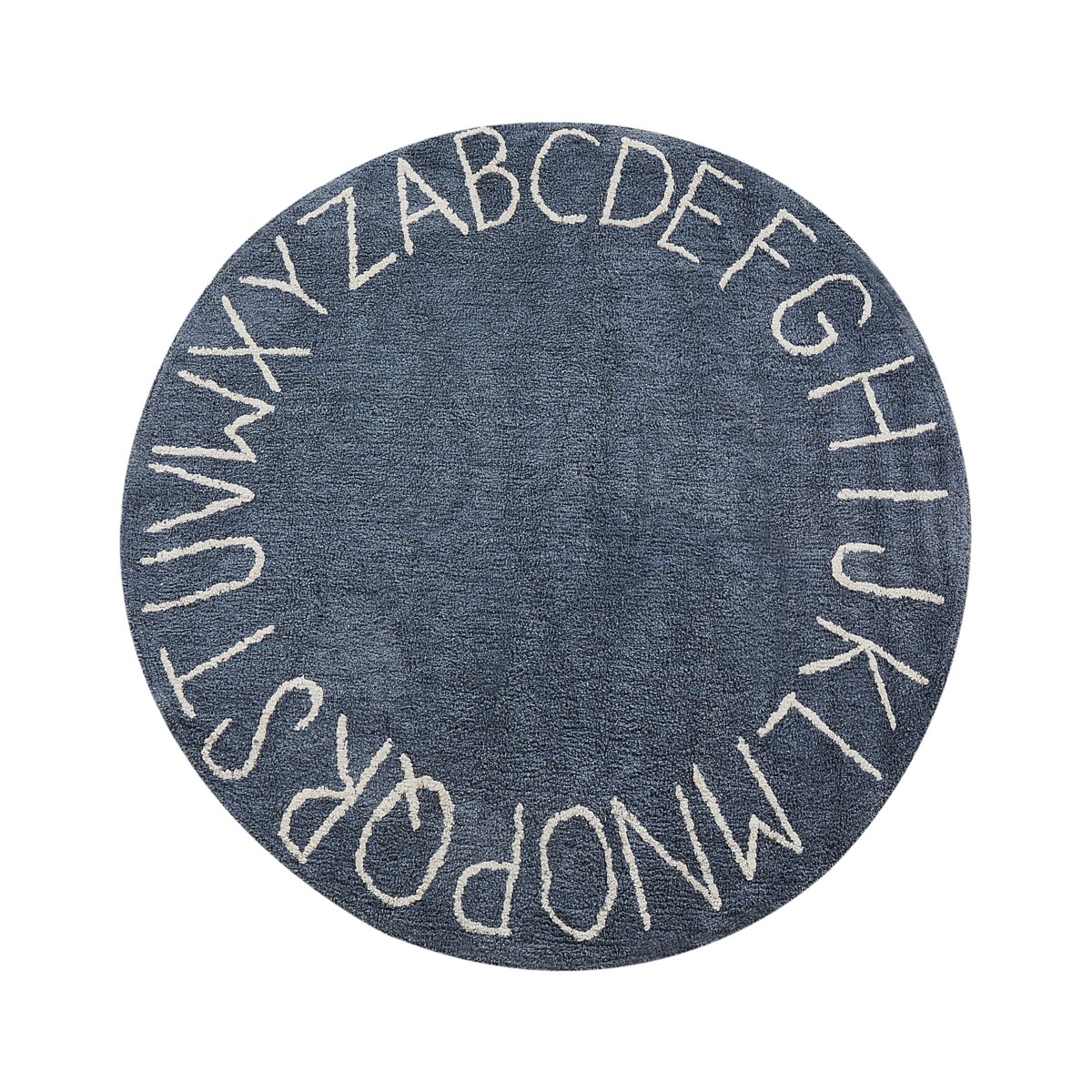 Dywan dziecięcy okrągły bawełniany ø 120 cm niebieski VURGUN