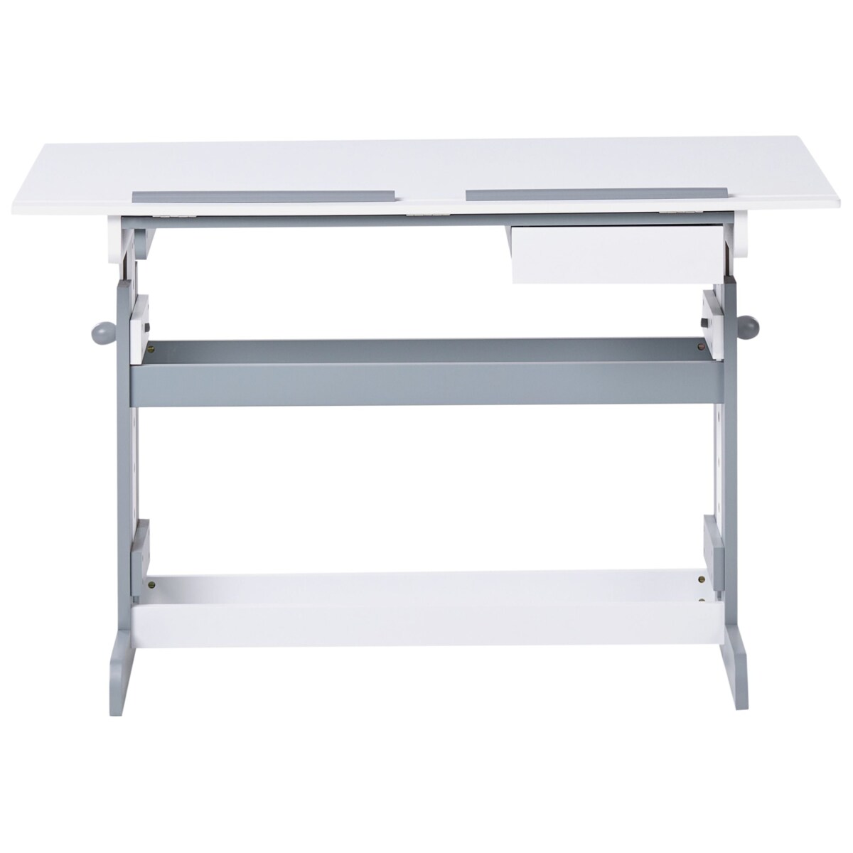 Biurko regulowane manualnie NANNUP Biały 110 cm 53 cm