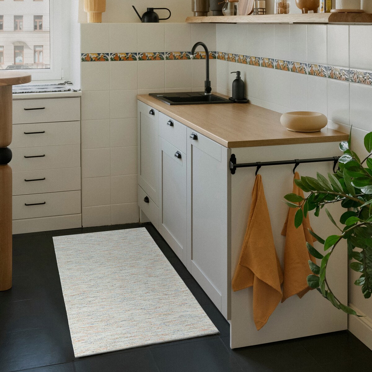 Chodnik antypoślizgowy Siena 55x85 cm szary