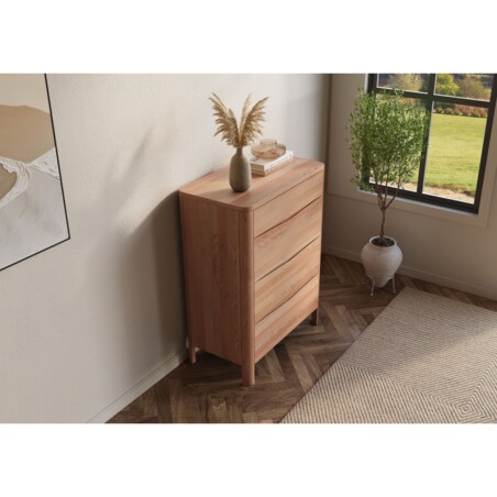 Drewniana komoda bukowa Visby MODENA 80 / kolor naturalny