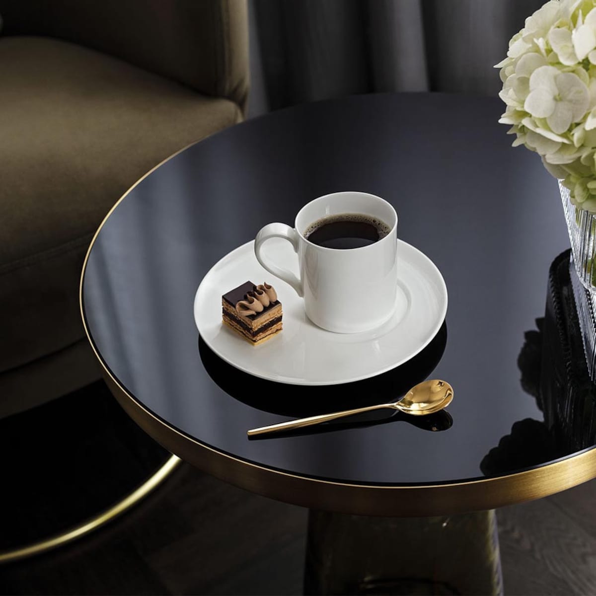 Spodek do filiżanki do espresso MetroChic Blanc, 14.5 cm, Villeroy & Boch