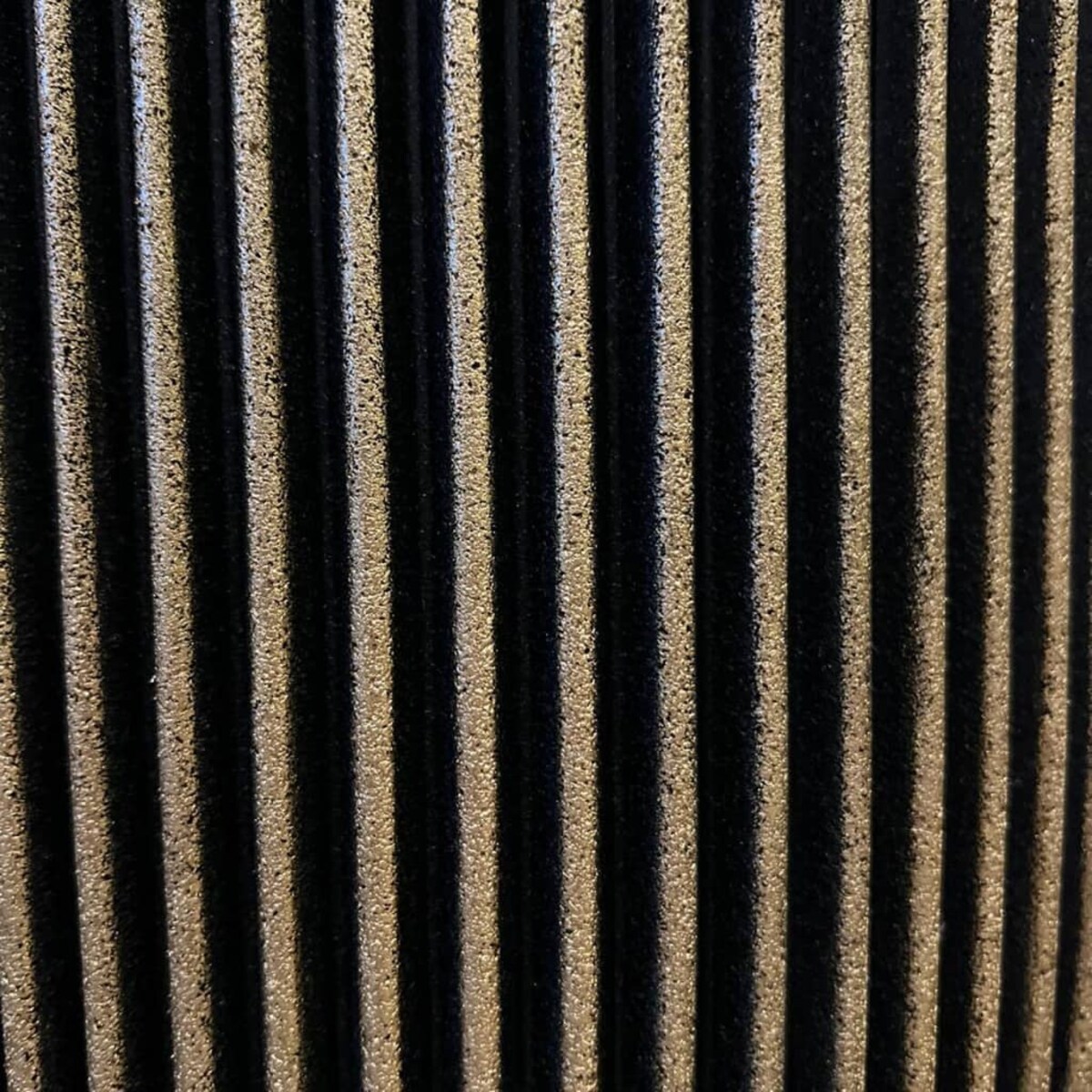 Capi Elegancka donica Groove, 46x58 cm, czarno-złota