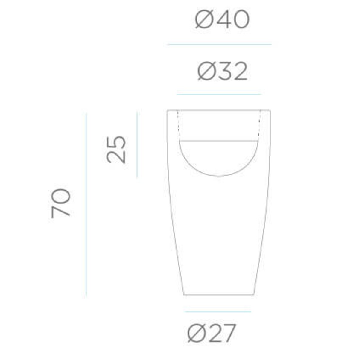 Stojąca donica tuba Bambu LUMBM070WLNW King Home LED RGB 0,5W 6000K IP54 biała