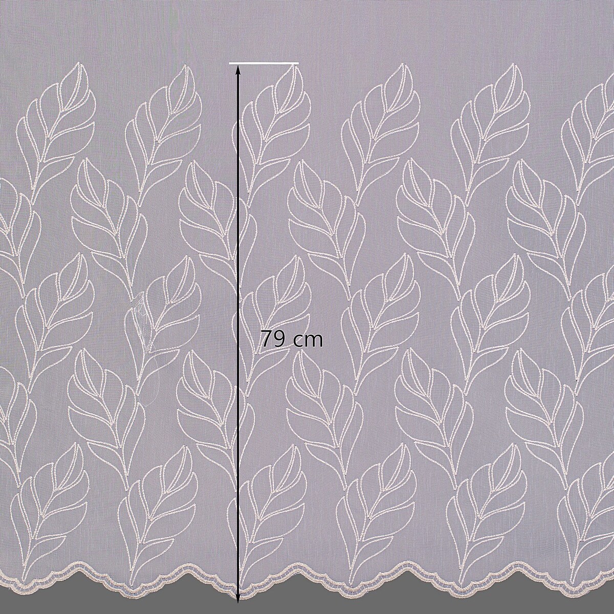 Firana na taśmie 300x245 biały ze złotym wzorem