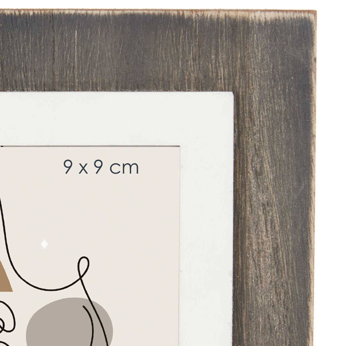 Ramka na 2 zdjęcia domek, stojąca, metal i MDF