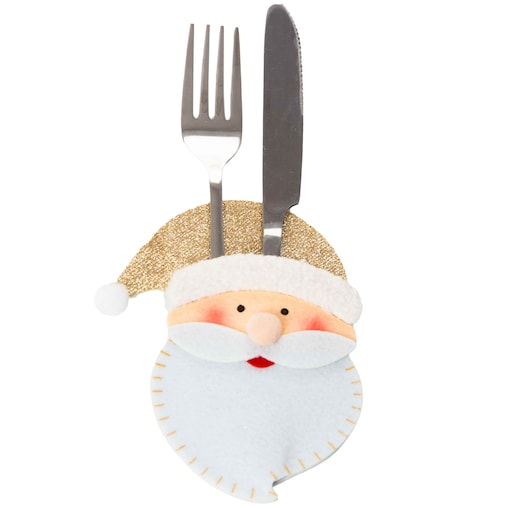Świąteczna Kieszonka Etui Pokrowiec Na Sztućce Filc Mikołaj 11,5X15 Cm
