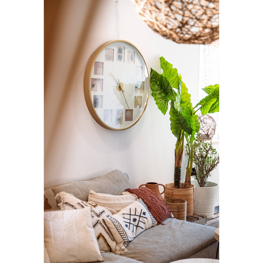 Zegar ścienny z kolażem zdjęć, możliwość personalizacji, Ø 76,5 cm