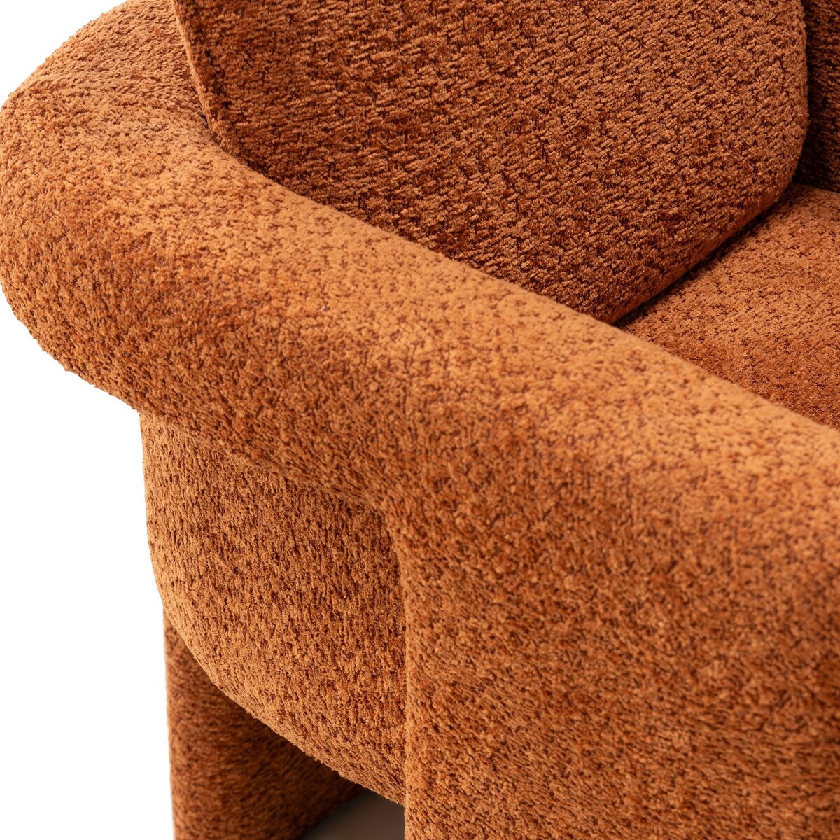 Krzesło tapicerowane CAMPINO miedziane 94,5x75x75 cm