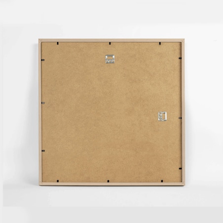 Brązowa ramka na zdjęcia 40x40 cm wisząca rama MDF z plexi klasyczna ramka kwadratowa