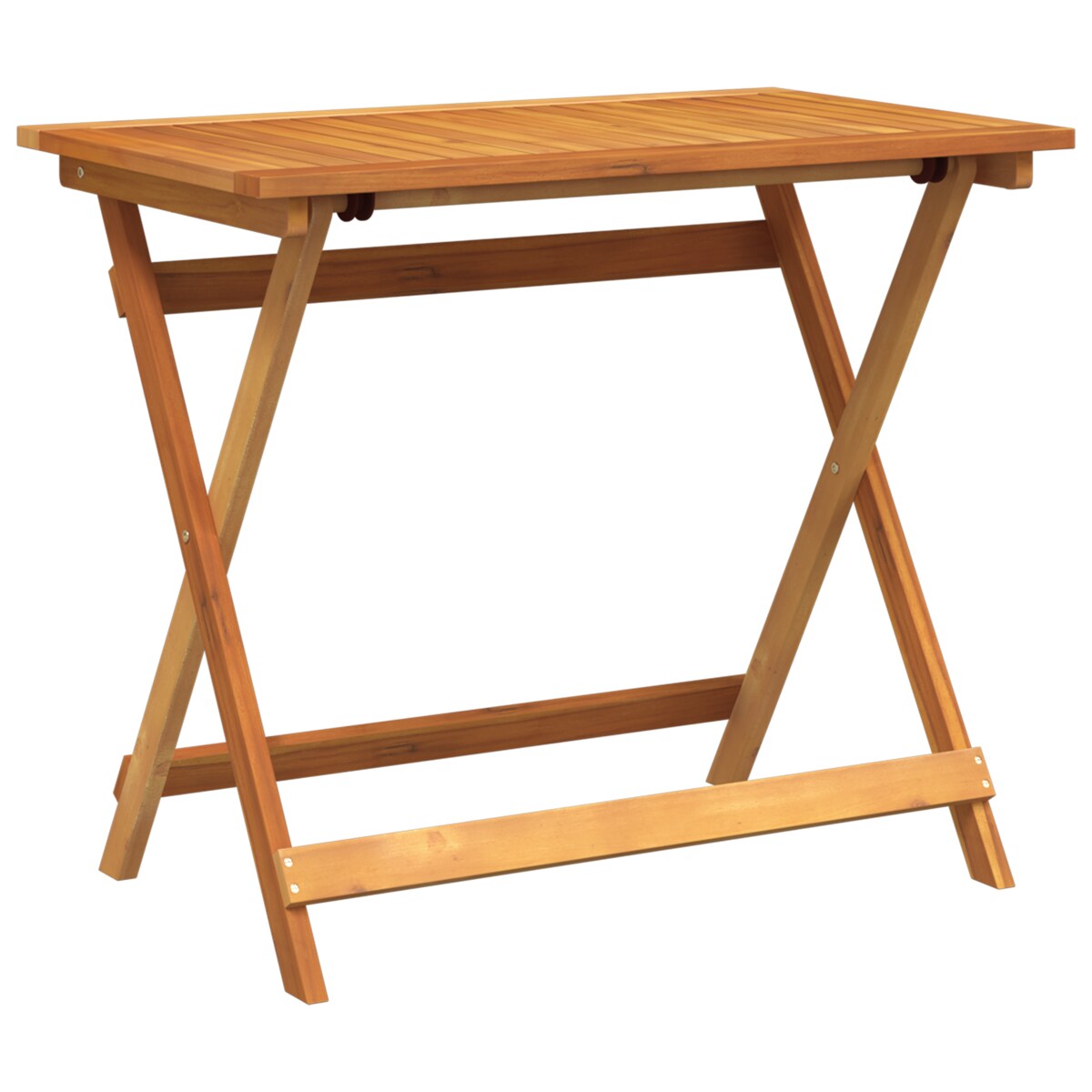 vidaXL Stół składany ogrodowy prostokątny 100x55x75 cm z twardego drewna akacjowego