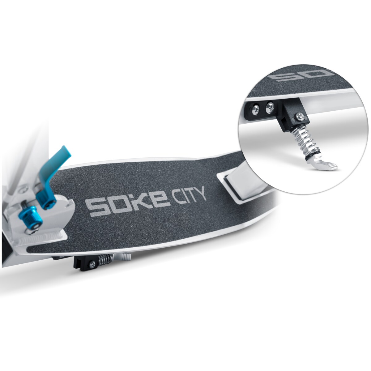 Hulajnoga miejska składana Soke City biała