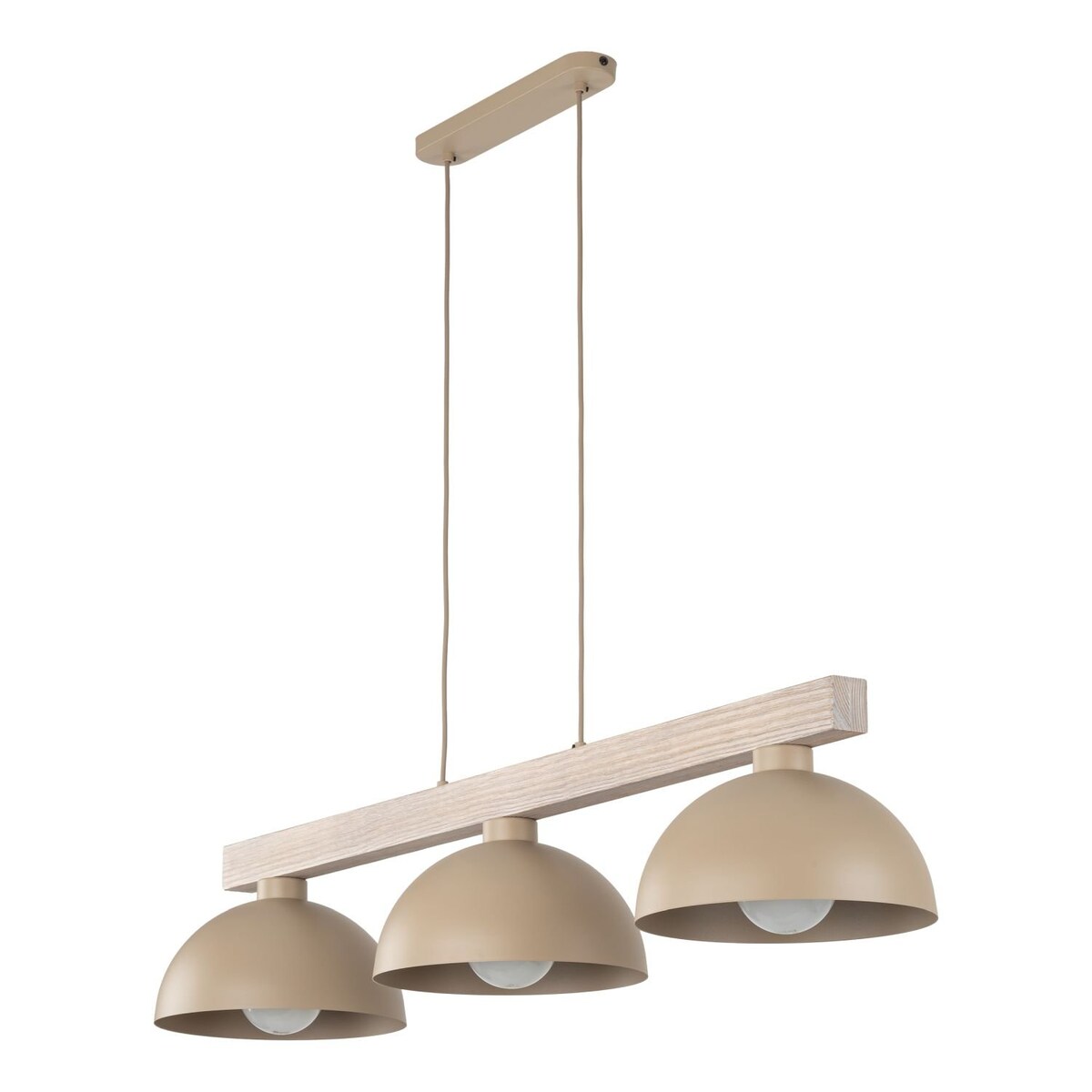 Lampa wisząca potrójna TK Lighting OSLO SABIA 11012 beżowa 3xE27 nowoczesna nad stół do salonu i kuchni
