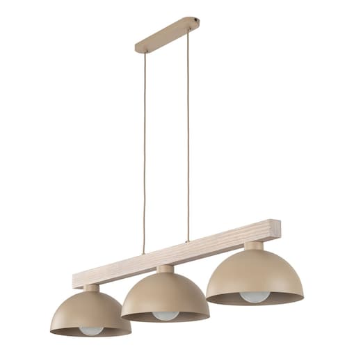 Lampa wisząca potrójna TK Lighting OSLO SABIA 11012 beżowa 3xE27 nowoczesna nad stół do salonu i kuchni