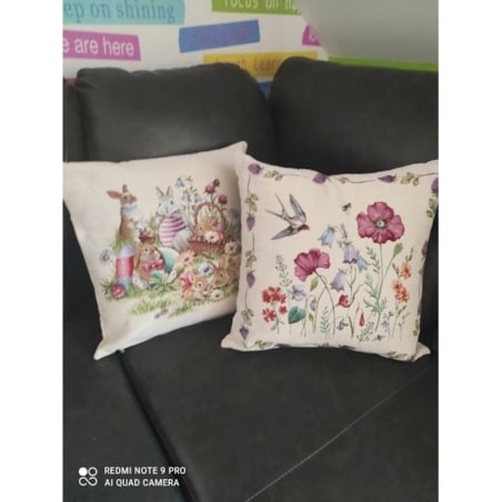 Poszewka Na Poduszkę Jasiek 45X45 Cm Żakardowa Dekoracyjna Ozdobna Meadow