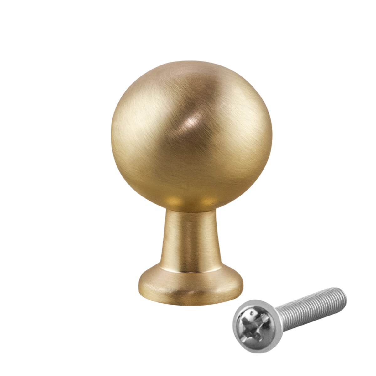 Gałka do mebli złota uchwyt meblowy okrągły klasyczny szczotkowany 23mm