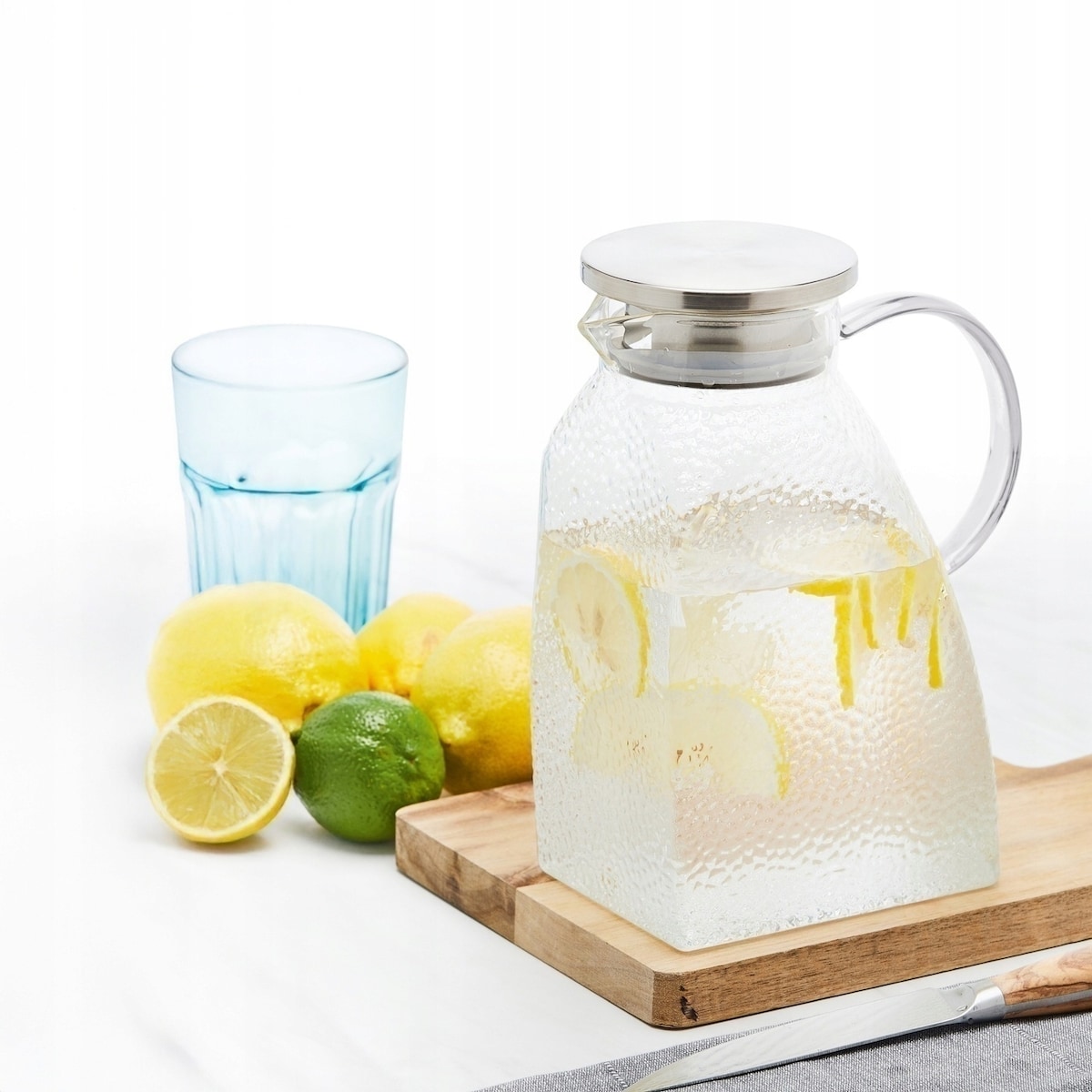 Dzbanek SZKLANY DO LODÓWKI 1,5 L na napoje soki kompot herbata lemoniada