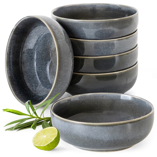 EDA Miska 6 szt., niebieski/szary/beżowy