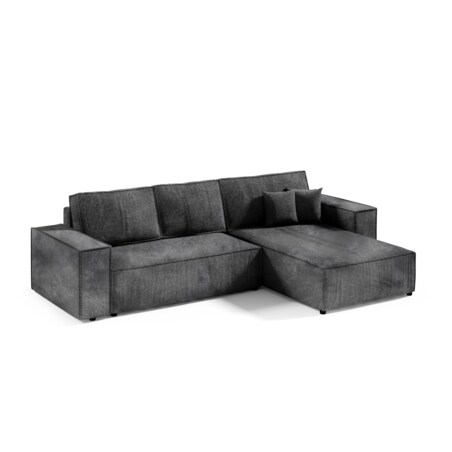 Narożnik MILLE L z funkcją spania, sztruks, Kolor: POSO 34