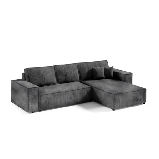 Narożnik MILLE L z funkcją spania, sztruks, Kolor: POSO 34