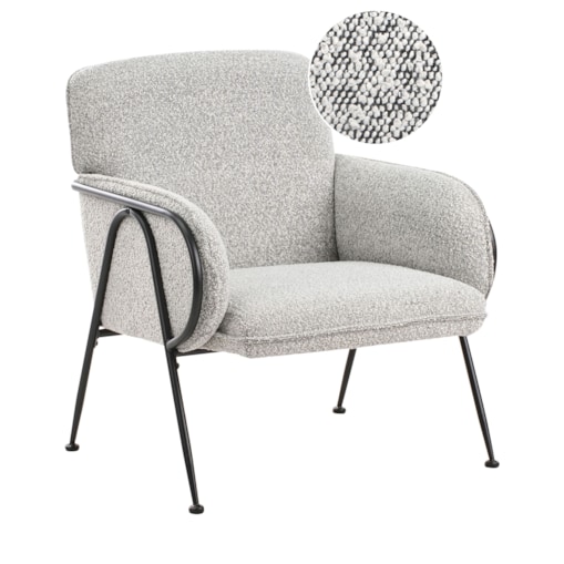 Fotel TRYSNES Czarny/ biały