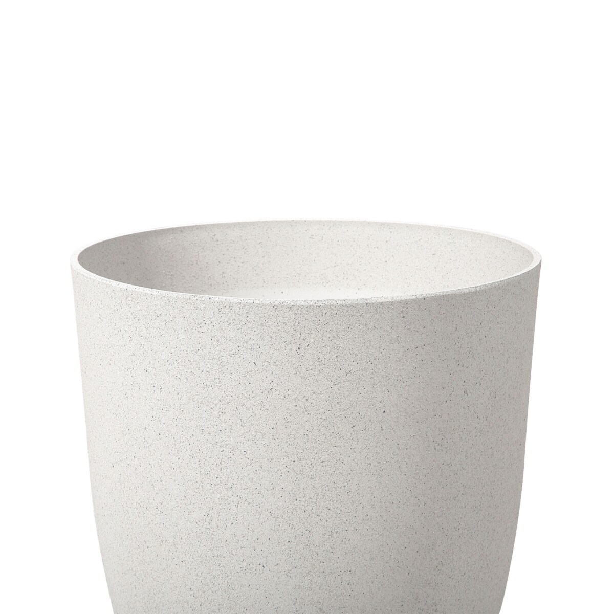 Zestaw 2 doniczek CROTON Kamień 35 cm Złamana biel