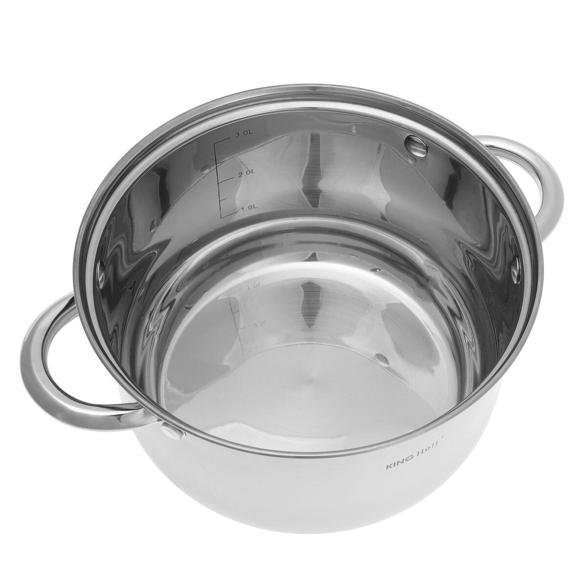 Zestaw komplet garnków garnki stal 6-ele 2.1/2.9/3.9L indukcja gaz KINGHOFF
