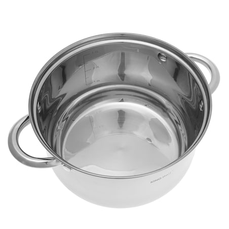 Zestaw komplet garnków garnki stal 6-ele 2.1/2.9/3.9L indukcja gaz KINGHOFF