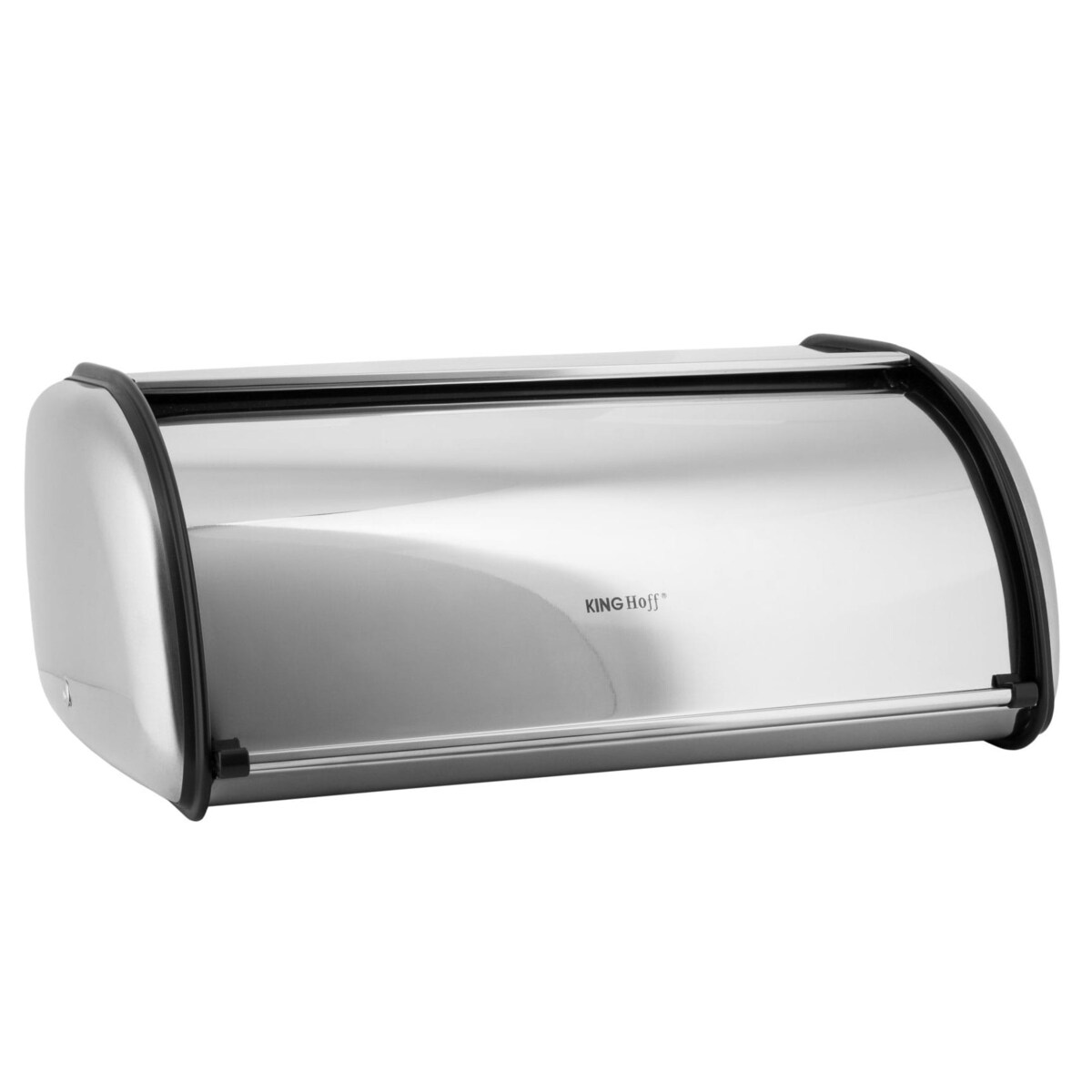 Chlebak stalowy mały 36cm srebrny połysk pojemnik na chleb pieczywo bułki KINGHOFF