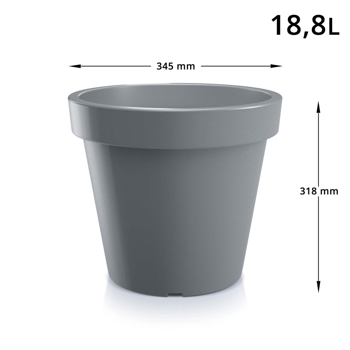 Donica Ogrodowa Okrągła Doniczka Na Taras 34,5 Cm