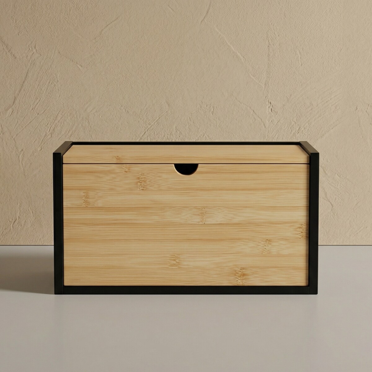 Bambusowy chlebak CADRE, dwustronnie otwierany, 20 x 33 x 20 cm