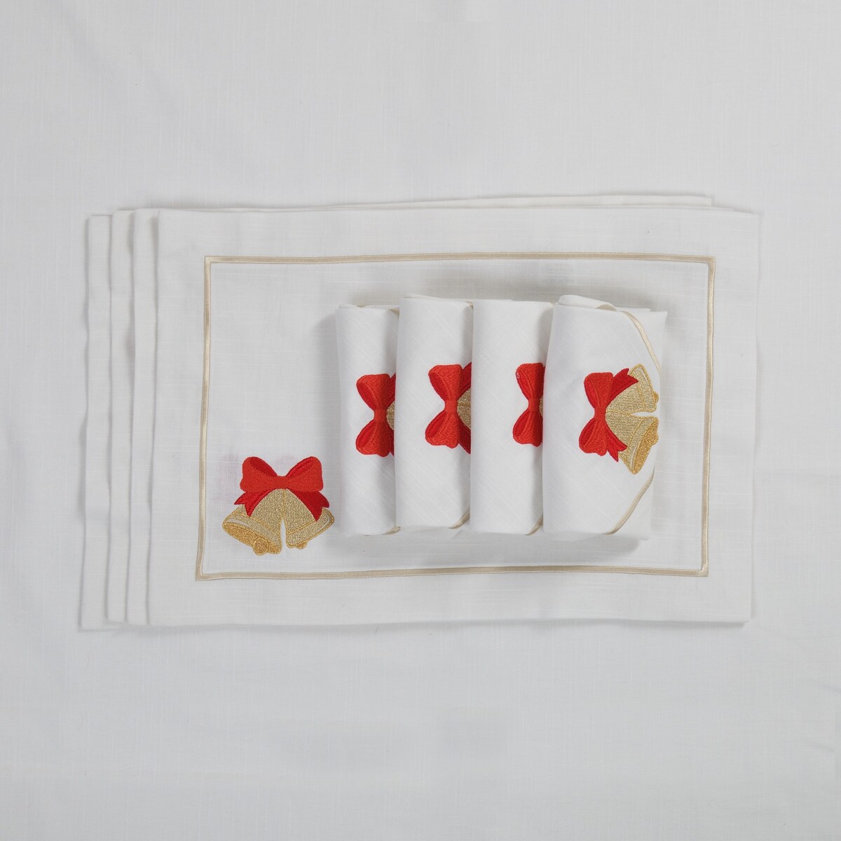 Podkładki Jingle Bells Joyful Christmas Panama – 6 sztuk