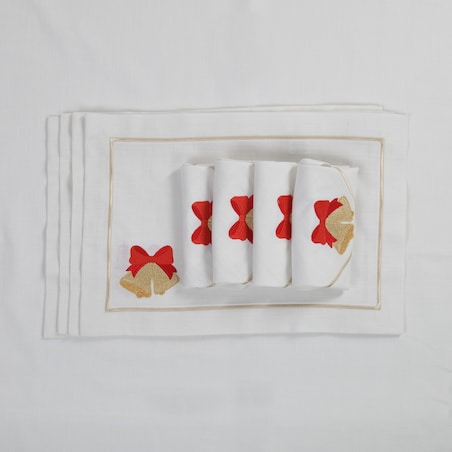 Podkładki Jingle Bells Joyful Christmas Panama – 6 sztuk