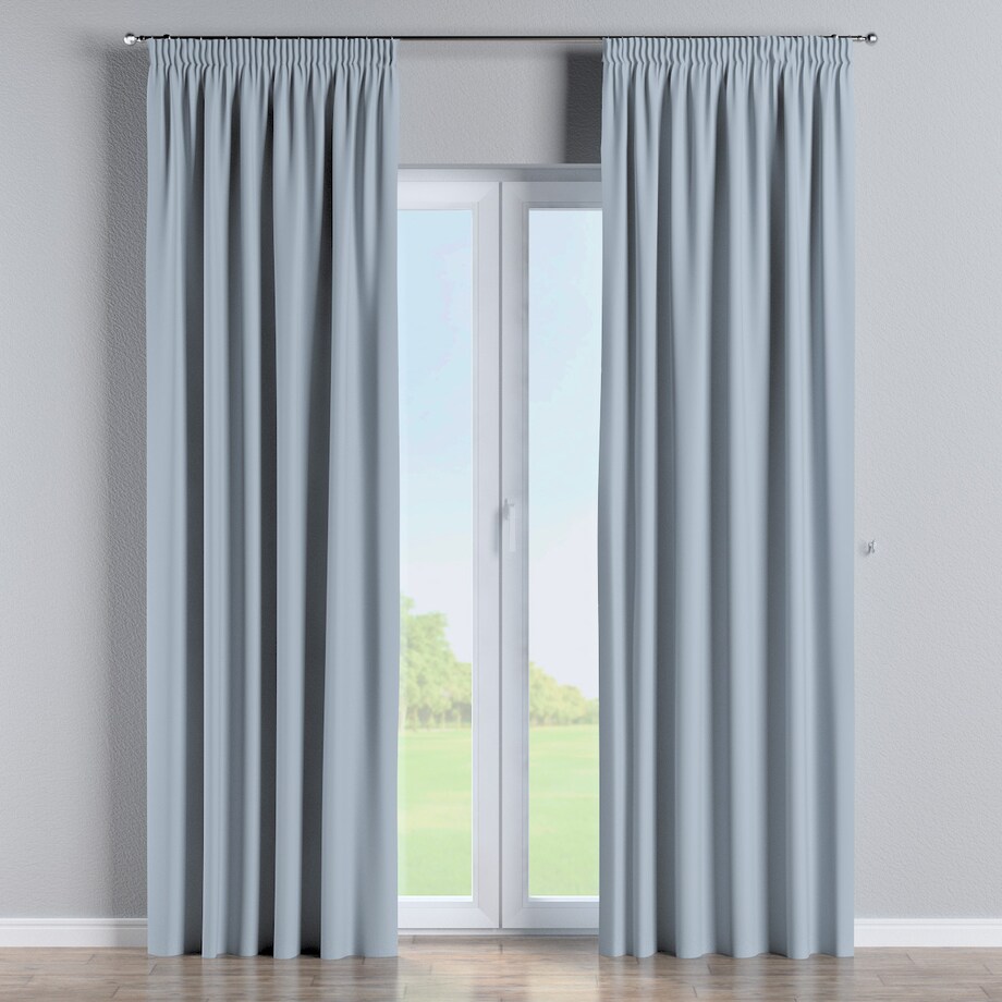 Zasłona na taśmie marszczącej 1 szt. 130x245 gołębi szary