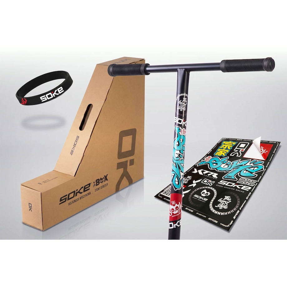 Hulajnoga wyczynowa Soke The BOX Kameleon szeroki deck 140x553 mm Boxed
